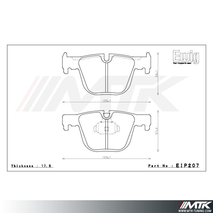 Plaquettes Endless ME20 EIP207 pour BMW Serie 3 F30